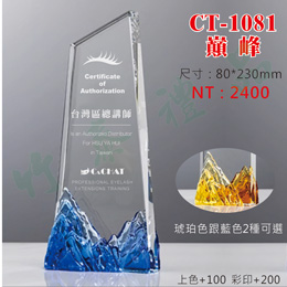 水晶獎牌