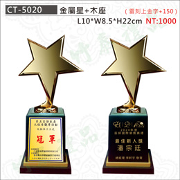金屬木質獎座